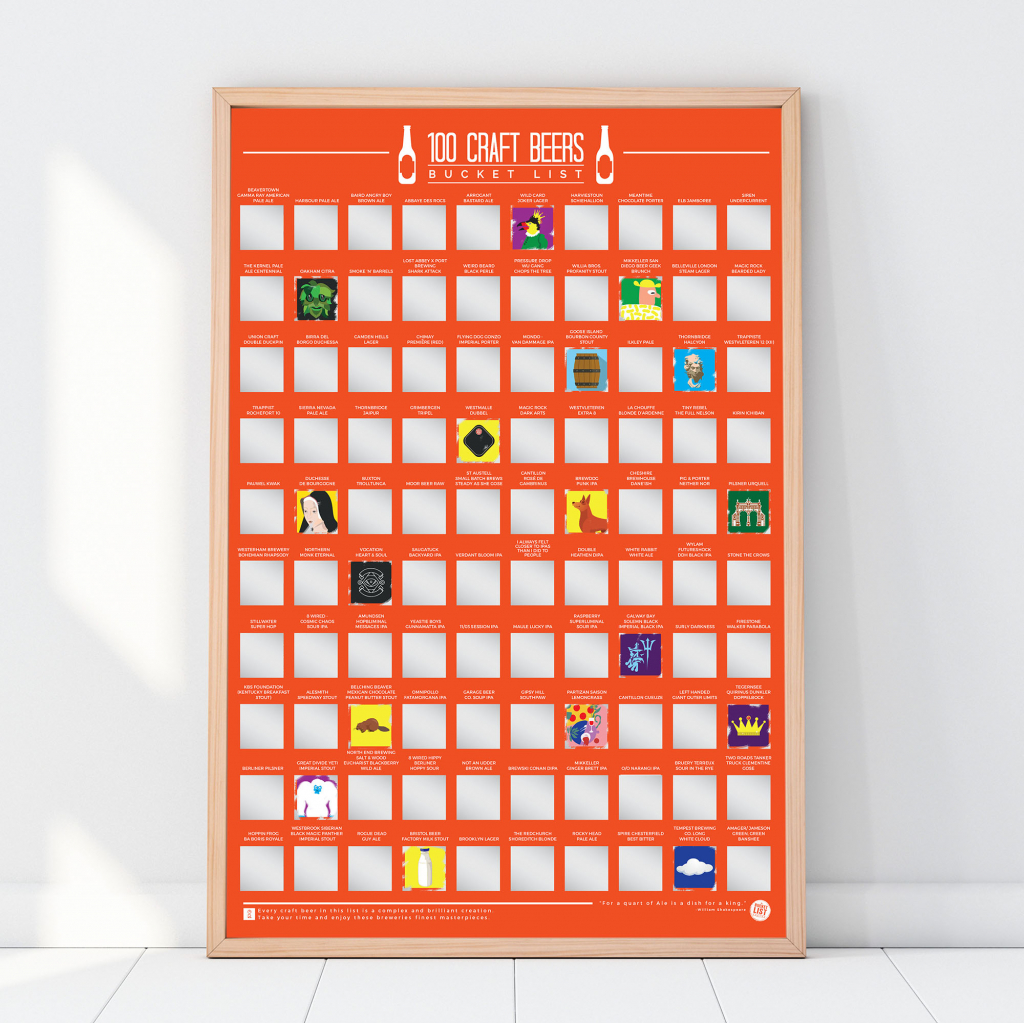 Gift\u0020Republic\u0020Scratch\u0020Poster\u0020\u002D\u0020100\u0020Craft\u0020Beers\u000A\u000AGift\u0020Republic\u0020Kraskaart\u0020Poster\u0020\u002D\u0020100\u0020Ambachtelijke\u0020Bieren
