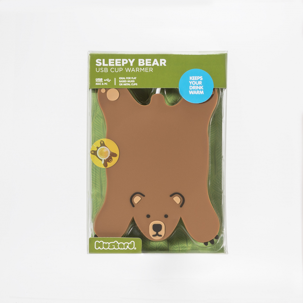 Mosterd\u0020Slaapbeer\u0020Bekerwarmer Mosterd\u0020Slaapbeer\u0020Bekerwarmer