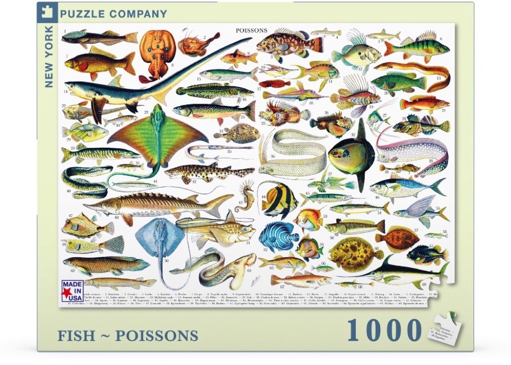 New\u0020York\u0020Puzzle\u0020Company\u0020Fish\u0020\u007E\u0020Poissons\u0020\u002D\u00201000\u0020stukjes