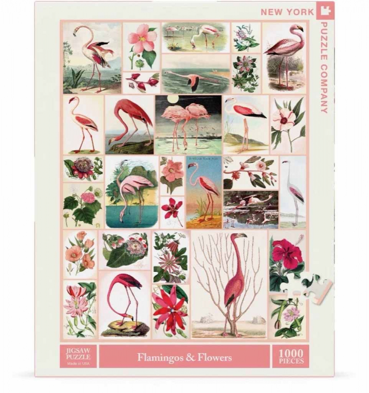 New\u0020York\u0020Puzzle\u0020Company\u0020Flamingo\u0027s\u0020en\u0020Bloemen\u0020\u002D\u00201000\u0020stukjes