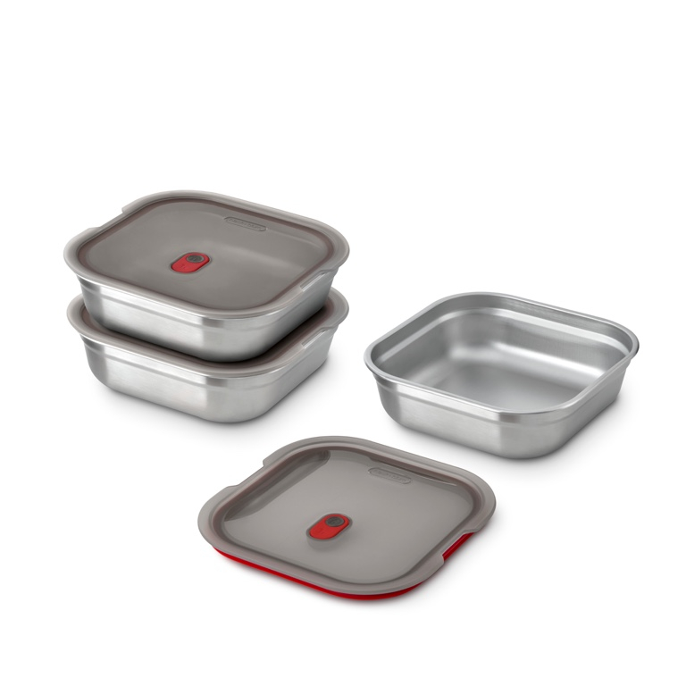 Zwart\u002BBlum\u0020Stalen\u0020Voedselbox\u0020Vierkant\u0020\u002D\u0020195x189x58mm\u0020\u002D\u0020Grijs\u002FRood