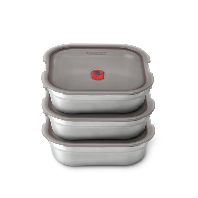 Zwart\u002BBlum\u0020Stalen\u0020Voedselbox\u0020Vierkant\u0020\u002D\u0020195x189x58mm\u0020\u002D\u0020Grijs\u002FRood