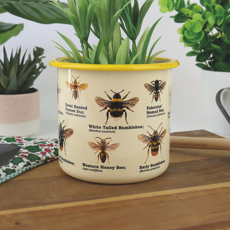 Gift\u0020Republic\u0020Bijen\u0020\u002D\u0020Emaille\u0020Bloempot