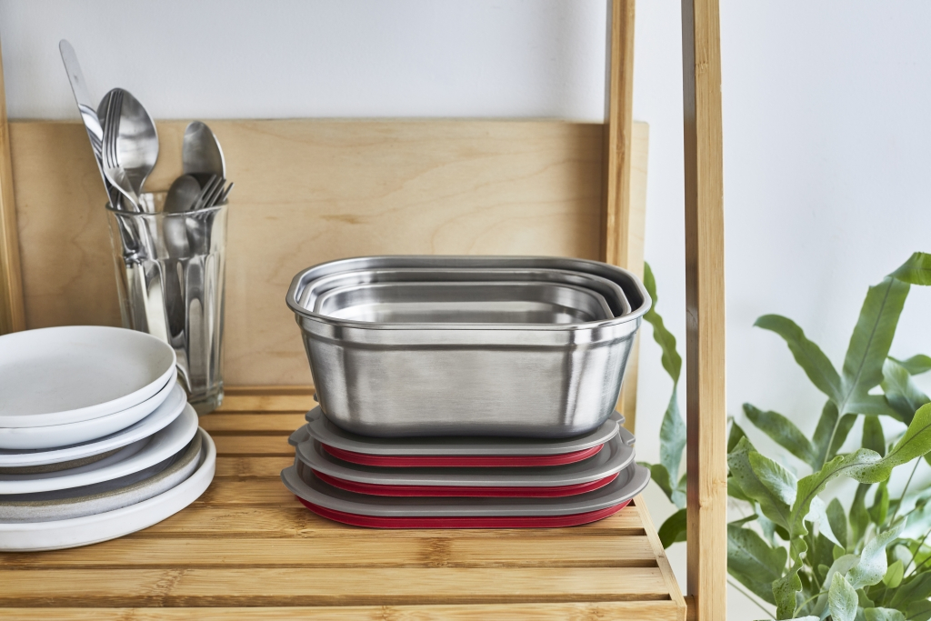 Zwart\u002BBlum\u0020Stalen\u0020Voedseldoos\u0020Groot\u0020\u002D\u0020206x159x79mm\u0020\u002D\u0020Grijs\u002FRood