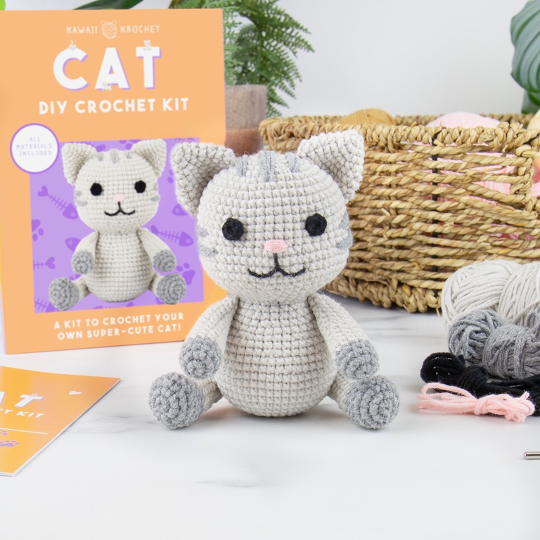 Gift\u0020Republic\u0020DIY\u0020Cat\u0020Crochet\u0020Kit