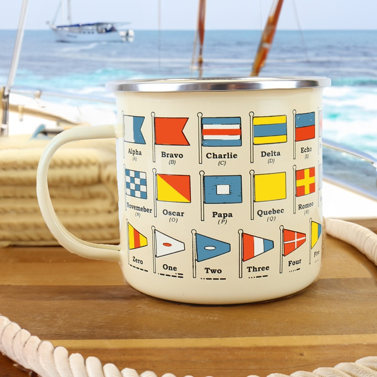Gift\u0020Republic\u0020Nautical\u0020Flags\u0020\u002D\u0020Emaille\u0020Mok