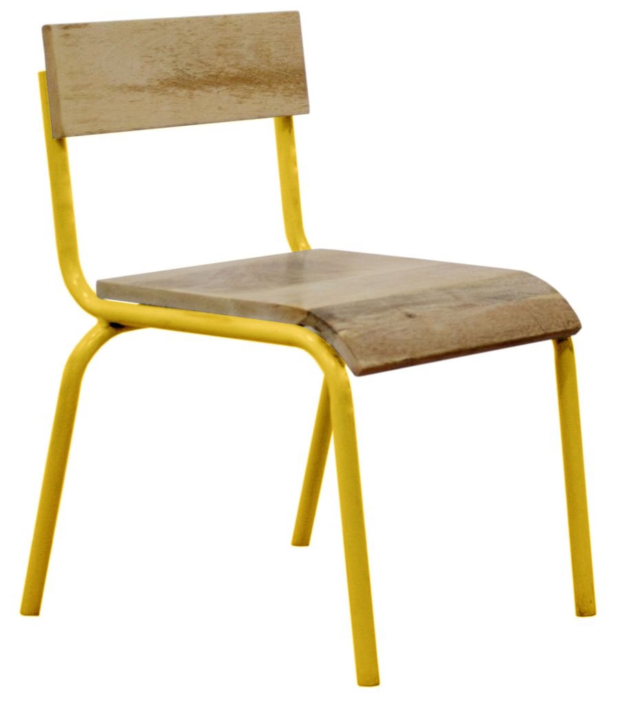 Stoel\u0020hout\u002Dmetaal\u0020geel\u0020\u0028set\u0020van\u00202\u0029
