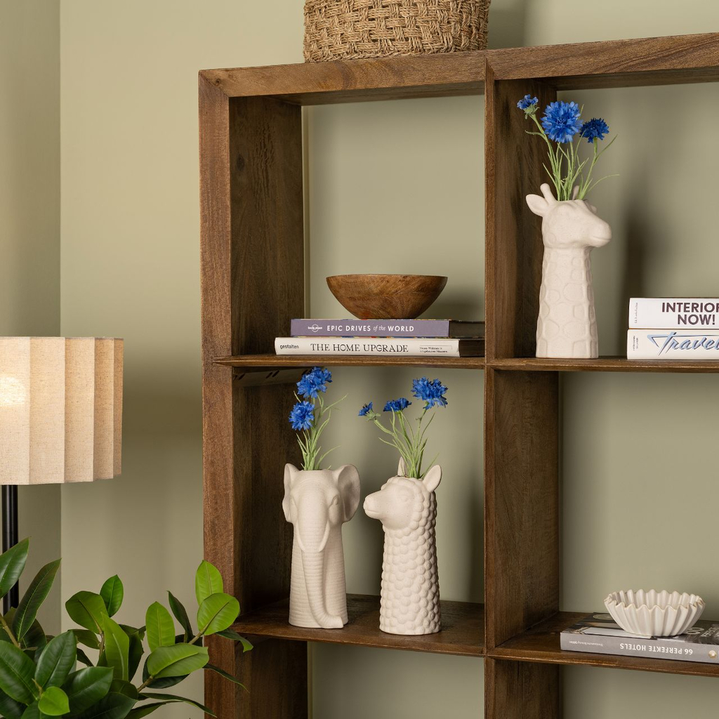 Vaas\u0020Giraffe\u0020Hoofd\u0020Zand\u002DFinish\u0020van\u0020Keramiek,\u0020Wit\u0020\u0028B\u002FH\u002FD\u0029\u002014x26x12cm