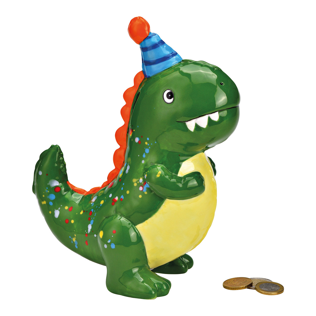 Spaarpot\u0020Dino\u0020van\u0020keramiek\u0020groen\u0020\u0028B\u002FH\u002FD\u0029\u002018x22x10cm