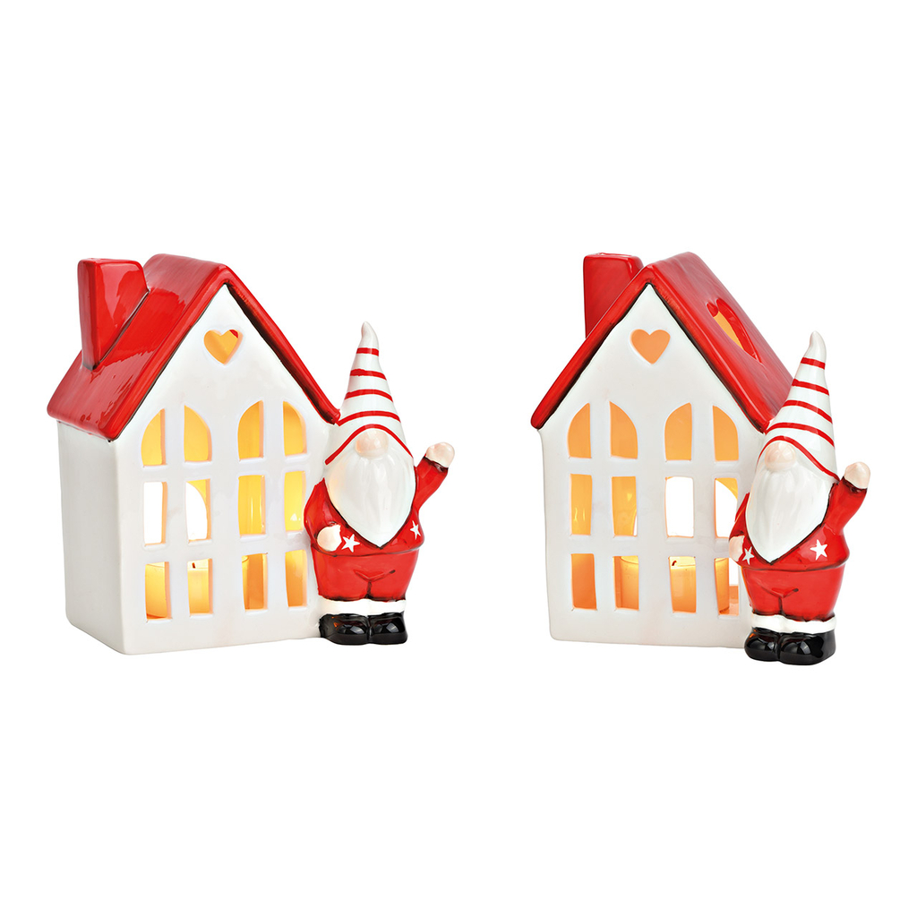 Theelichthuis\u0020met\u0020keramische\u0020kabouter,\u0020rood\u002Fwit\u0020\u0028B\u002FH\u002FD\u0029\u002018x18x12cm