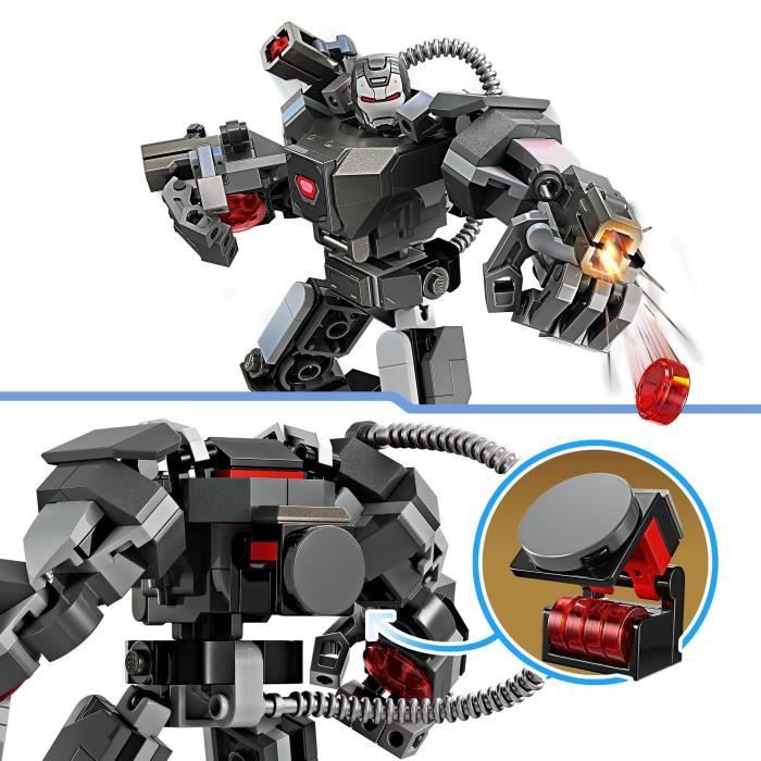 LEGO\u002076277\u0020Marvel\u0020War\u0020Machine\u0020Robot\u0020Armor,\u0020robot\u0020speelgoed\u0020met\u003A\u00203\u0020schietkanonnen,\u0020MCU\u002Dpersonage