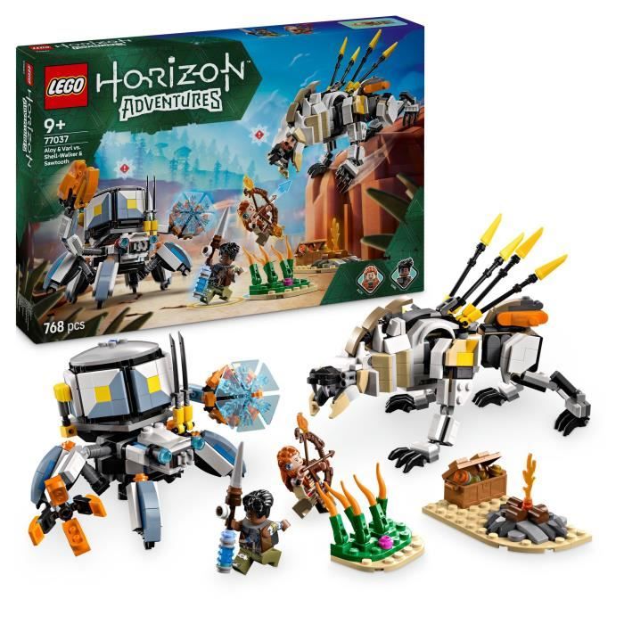 LEGO\u0020Horizon\u0020Adventures\u002077037\u0020Aloy\u0020en\u0020Varl\u0020vs.\u0020Testudien\u0020en\u0020Sawtooth\u0020\u002D\u0020Spel\u00209\u0020jaar\u0020oud