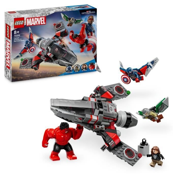 LEGO\u0020Marvel\u002076292\u0020Captain\u0020America\u0020vs\u0020Hulk\u0020Red\u0020\u002D\u0020Bouwbaar\u0020gevechtsvliegtuig