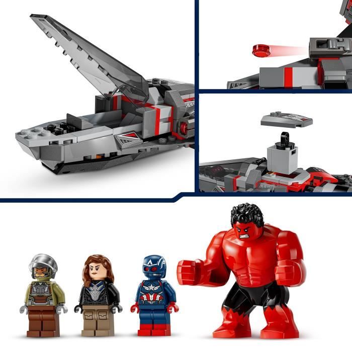 LEGO\u0020Marvel\u002076292\u0020Captain\u0020America\u0020vs\u0020Hulk\u0020Red\u0020\u002D\u0020Bouwbaar\u0020gevechtsvliegtuig