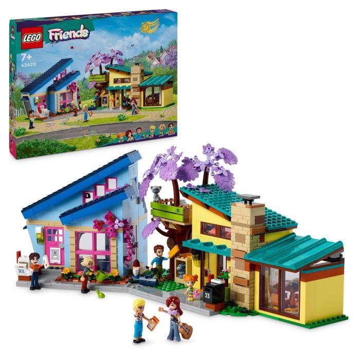 LEGO\u002042620\u0020Friends\u0020Olly\u0020en\u0020Paisley\u0027s\u0020familiehuis,\u0020poppenspeelgoed\u0020met\u0020figuren\u0020en\u0020accessoires