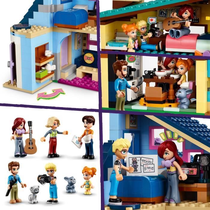 LEGO\u002042620\u0020Friends\u0020Olly\u0020en\u0020Paisley\u0027s\u0020familiehuis,\u0020poppenspeelgoed\u0020met\u0020figuren\u0020en\u0020accessoires