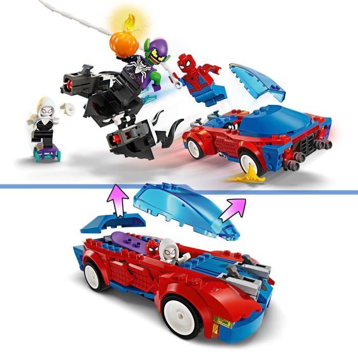 LEGO\u002076279\u0020Marvel\u0020Spider\u002DMan\u0020vs.\u0020Venomized\u0020Green\u0020Goblin\u002Draceauto,\u0020speelgoed\u0020met\u0020minifiguren\u0020van\u0020superhelden