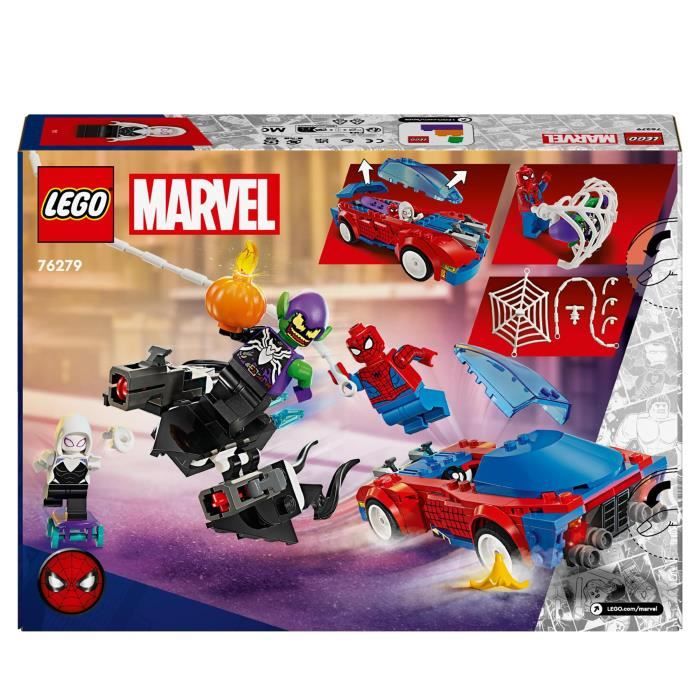 LEGO\u002076279\u0020Marvel\u0020Spider\u002DMan\u0020vs.\u0020Venomized\u0020Green\u0020Goblin\u002Draceauto,\u0020speelgoed\u0020met\u0020minifiguren\u0020van\u0020superhelden