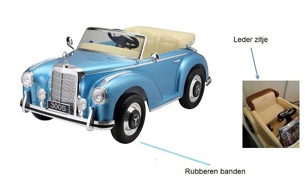 Mercedes\u0020300S\u0020klassiek,\u002012\u0020volt\u0020elektrische\u0020kinderauto\u0020met\u0020rubberen\u0020banden\u0021