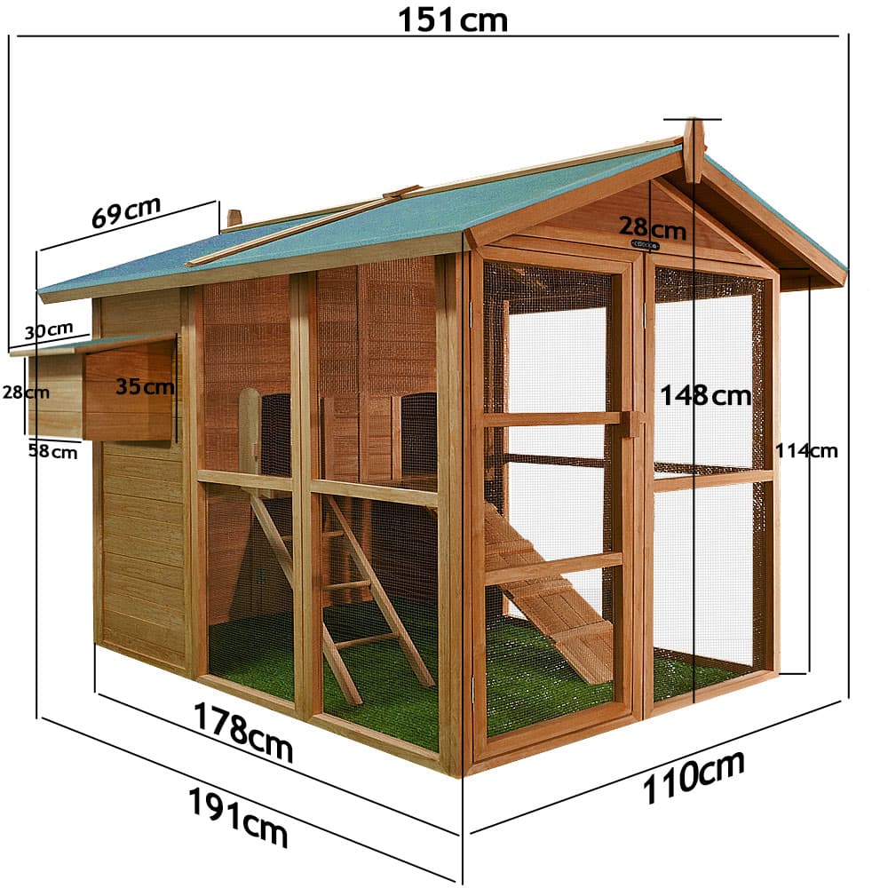 Kippenhok\u0020Klein\u0020Dierenverblijf\u0020191x151x148cm Kippenhok\u0020Klein\u0020Dierenverblijf\u0020191x151x148cm