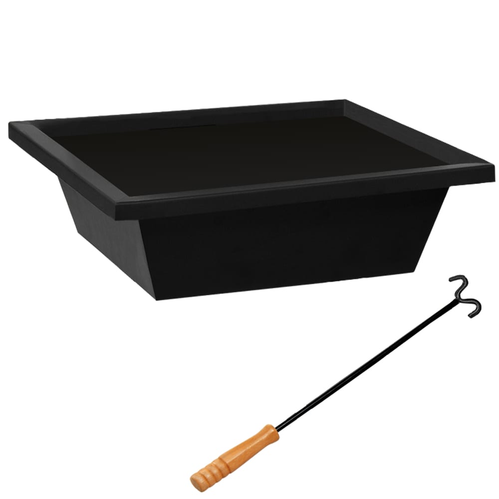 Vuurschaal\u002045x45cm\u0020van\u0020zwart\u0020gepoedercoat\u0020staal