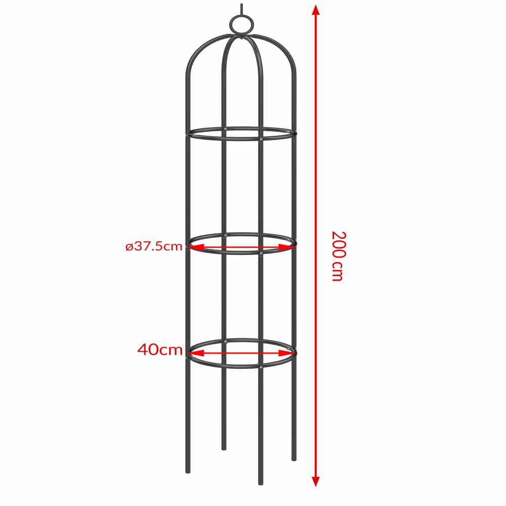 Rozenkolom\u0020Zwart\u0020200x40cm Rozenkolom\u0020Zwart\u0020200x40cm