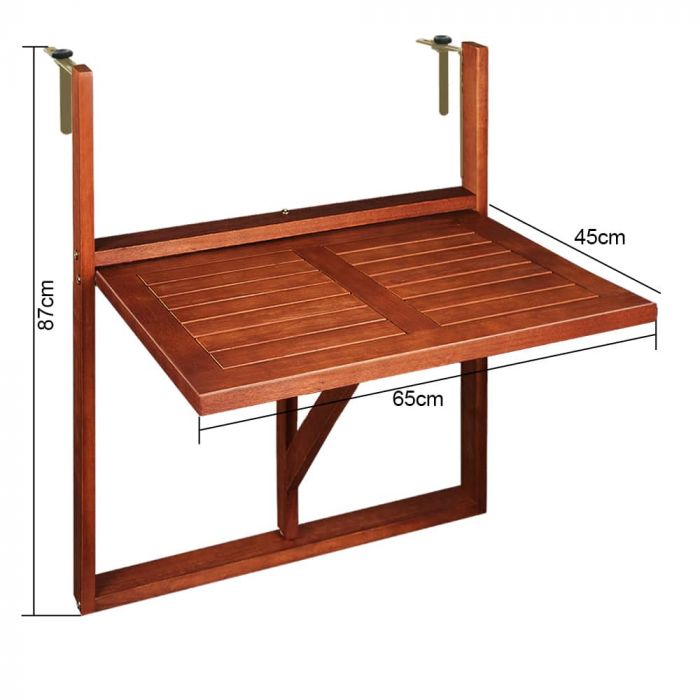 Casaria\u0020\u002D\u0020Balkon\u0020hangtafel\u0020\u002D\u0020Acaciahout\u002065x45x87cm\u0020FSC\u002Dgecertificeerd\u0020inklapbaar