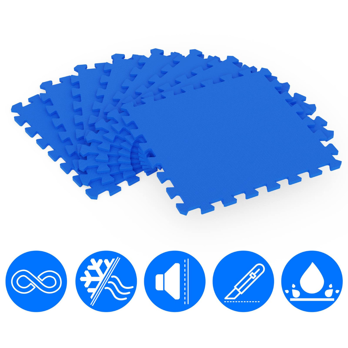 Vloerbescherming\u0020\u002D\u0020Puzzelmat\u002032\u002Ddelig\u0020Blauw\u0020afmeting\u0020180x360x1cm\u0020