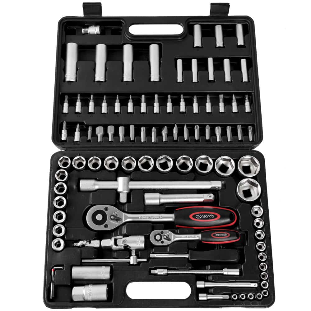 Toolbox\u0020\u002D\u0020Gereedschapset\u002094\u0020delig\u0020verchroomd\u0020vanadium\u0020staal