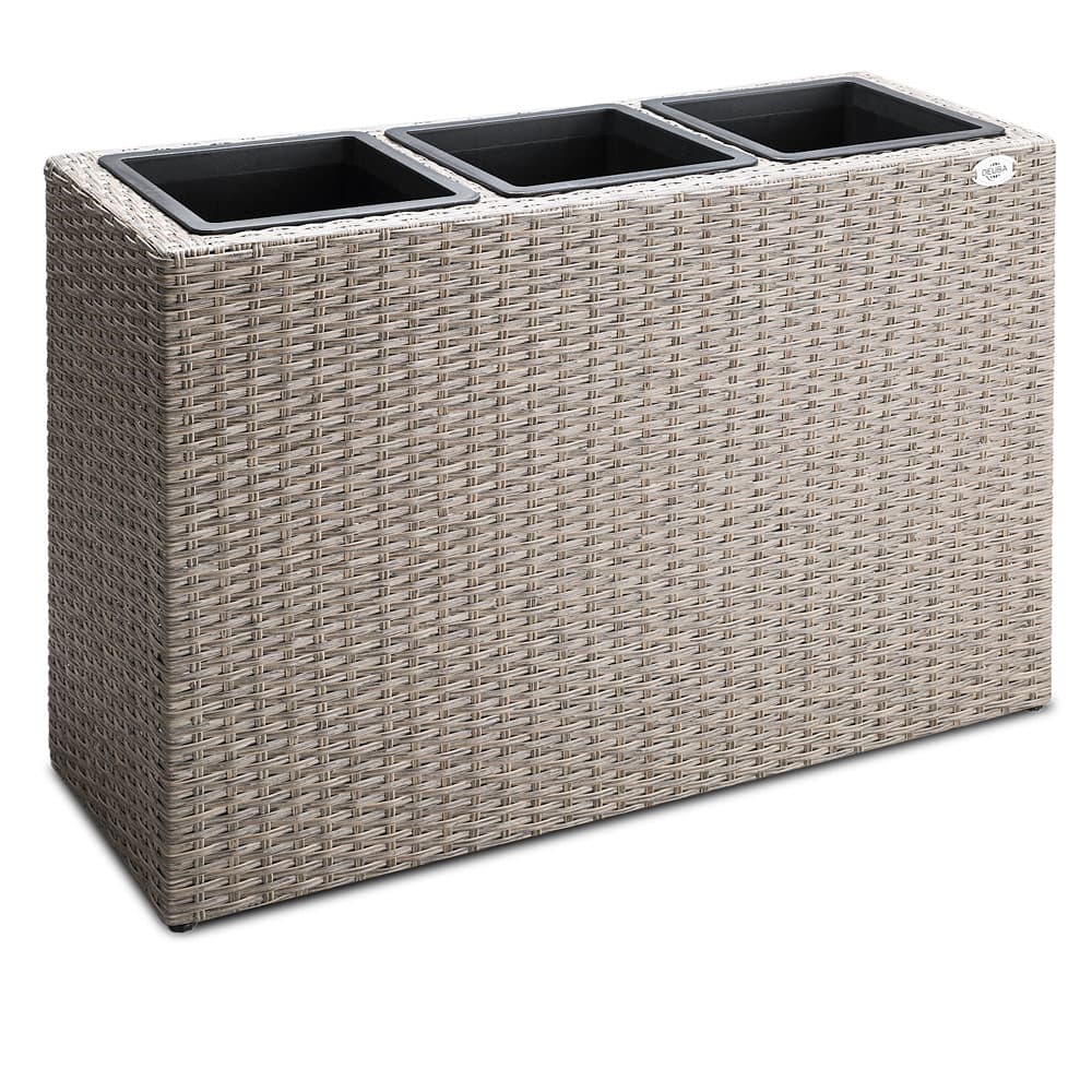Polyrattan\u0020Bloembak\u00203\u0020delig\u0020Creme\u002083x30,5x60cm\u0020 Polyrattan\u0020Bloembak\u00203\u0020delig\u0020Creme\u002083x30,5x60cm\u0020