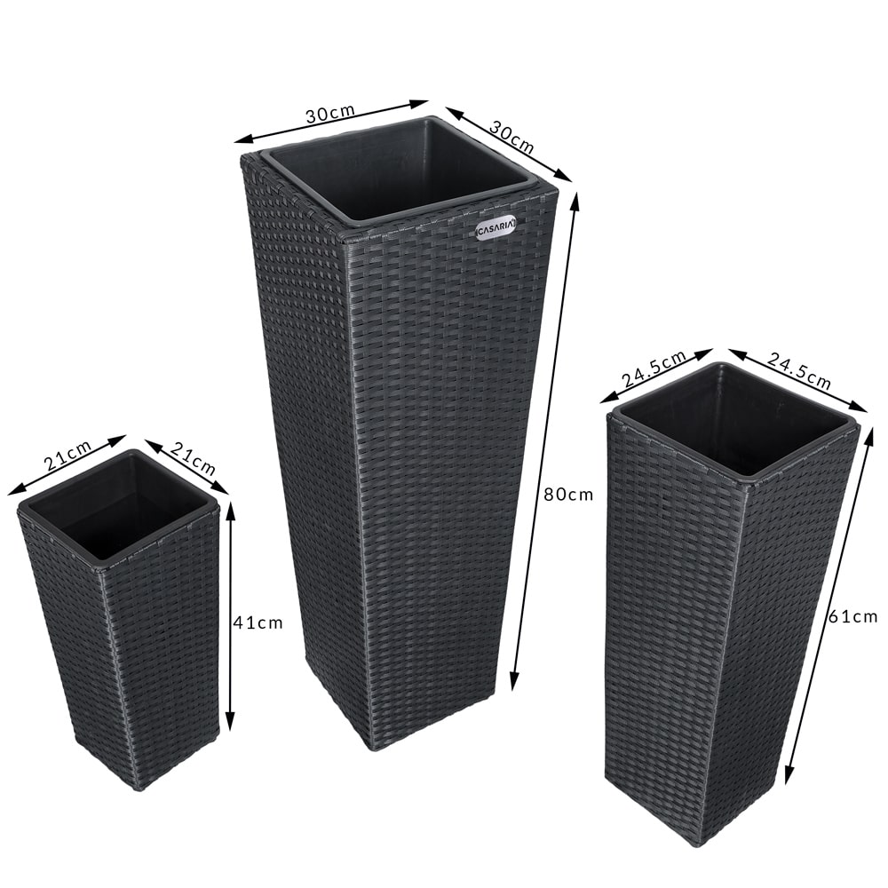 Bloempotten\u0020polyrotan\u0020set\u0020van\u00203\u0020stuks\u0020in\u0020zwart