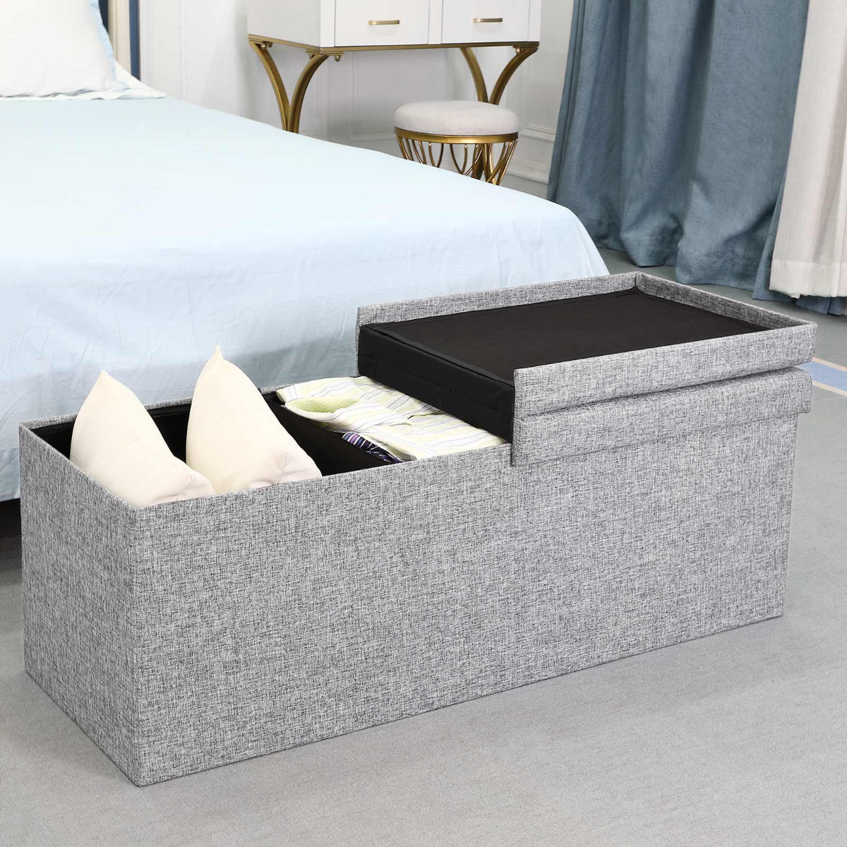 Opvouwbare\u0020Zitbank\u0020met\u0020opbergruimte\u0020en\u0020deksel\u0020\u002D\u0020115cm\u0020\u002D\u0020Lichtgrijs Opvouwbare\u0020Zitbank\u0020met\u0020opbergruimte\u0020en\u0020deksel\u0020\u002D\u0020115cm\u0020\u002D\u0020Lichtgrijs