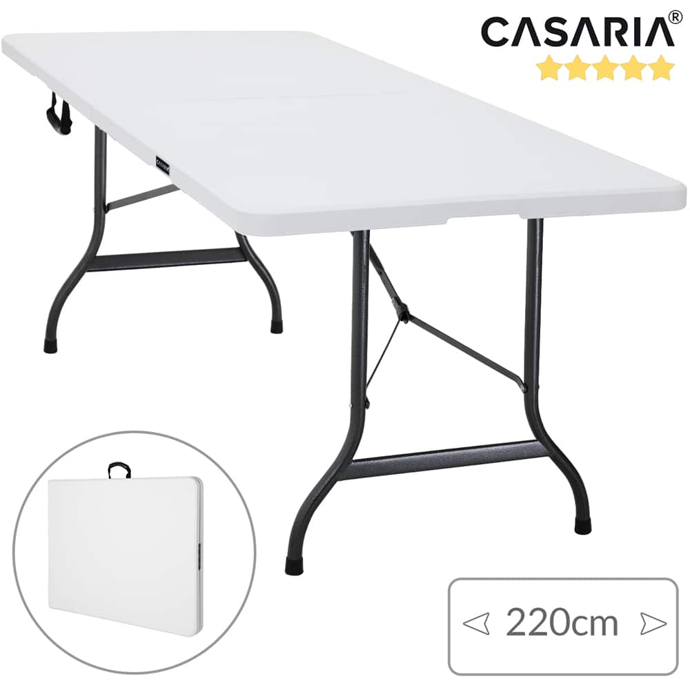 Buffettafel\u0020Tuintafel\u0020Wit\u0020Kunststof\u0020220x70x72cm\u0020Opvouwbaar Buffettafel\u0020Tuintafel\u0020Wit\u0020Kunststof\u0020220x70x72cm\u0020Opvouwbaar