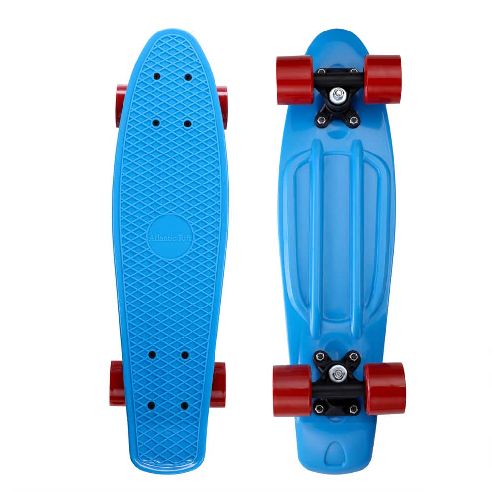 Skateboard\u0020Retro\u002057\u0020cm\u0020Blauw\u002DRood Skateboard\u0020Retro\u002057\u0020cm\u0020Blauw\u002DRood