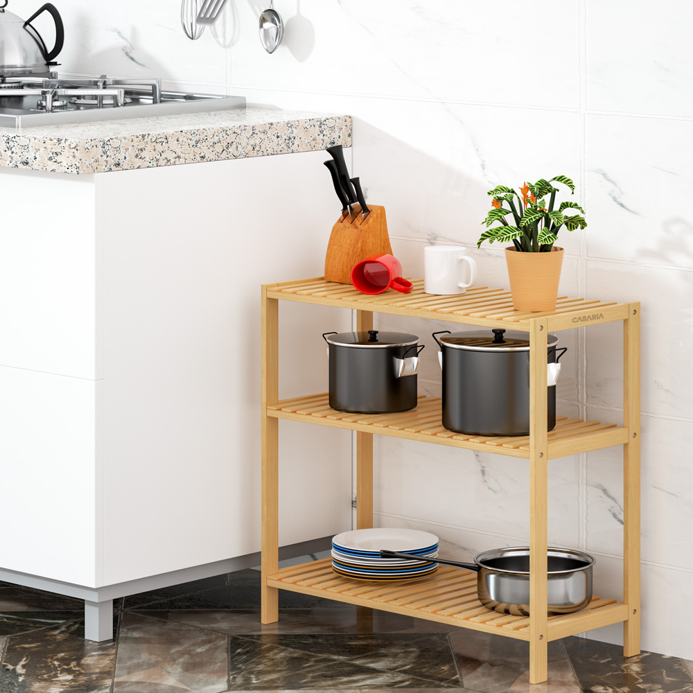 Opbergrek\u0020\u002D\u0020Halkast\u0020\u002D\u0020Keukenrek\u0020\u002D\u0020Schoenenrek\u0020Bamboe\u0020met\u00203\u0020vaste\u0020planken\u0020