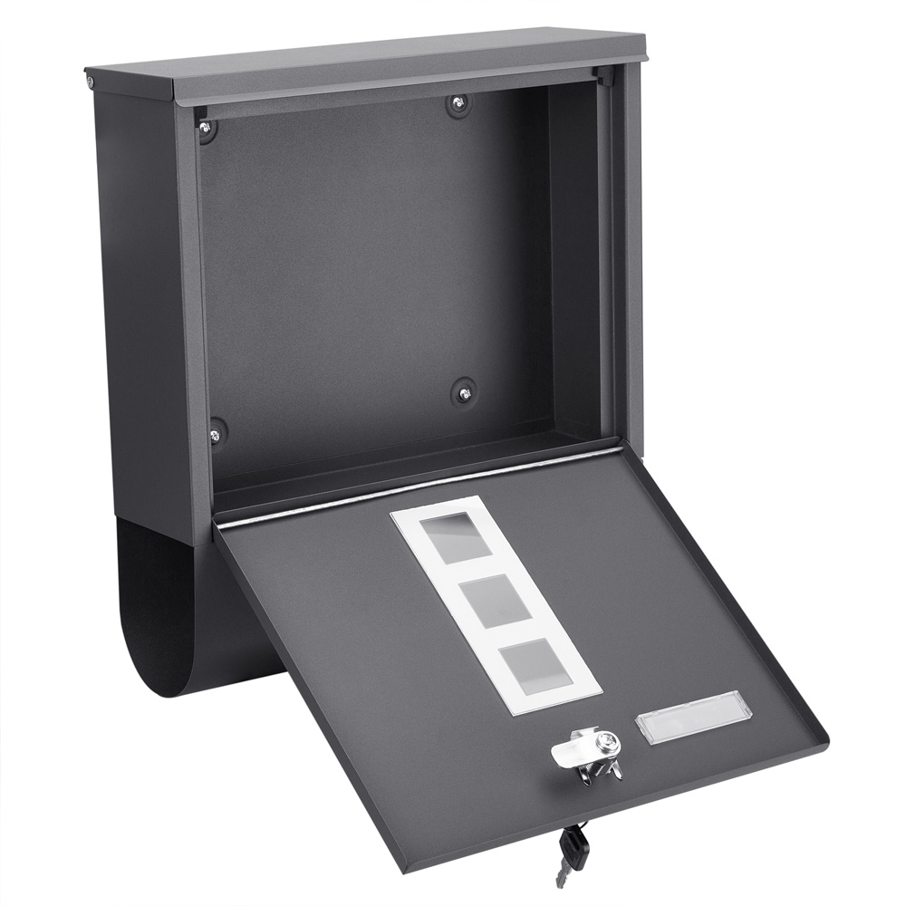 Design\u0020Brievenbus\u0020met\u0020krantenset\u0020antraciet\u0020afm.\u002030,5x8,5x33,5cm