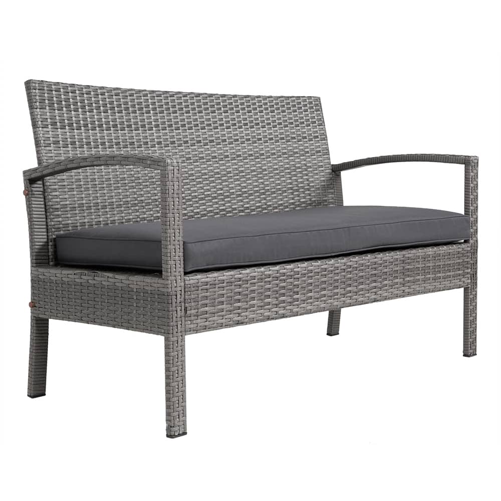 Polyrattan\u0020Tuinzitgroep\u00204\u002Ddelig.\u0020Grijs\u002FAntraciet\u0020