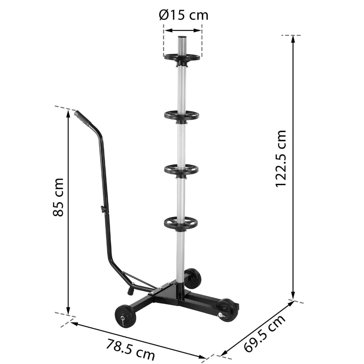 Velgboom\u0020mobiel\u0020zwart\u0020aluminium\u0020tot\u0020225mm\u0020bandbreedte