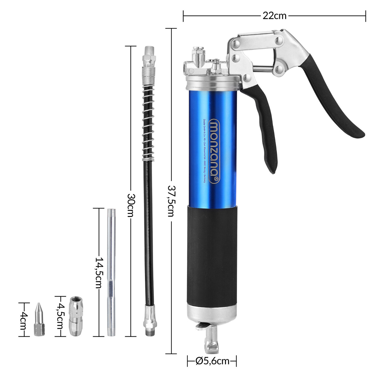 Handvetpistool\u0020Blauw\u0020400ml Handvetpistool\u0020Blauw\u0020400ml