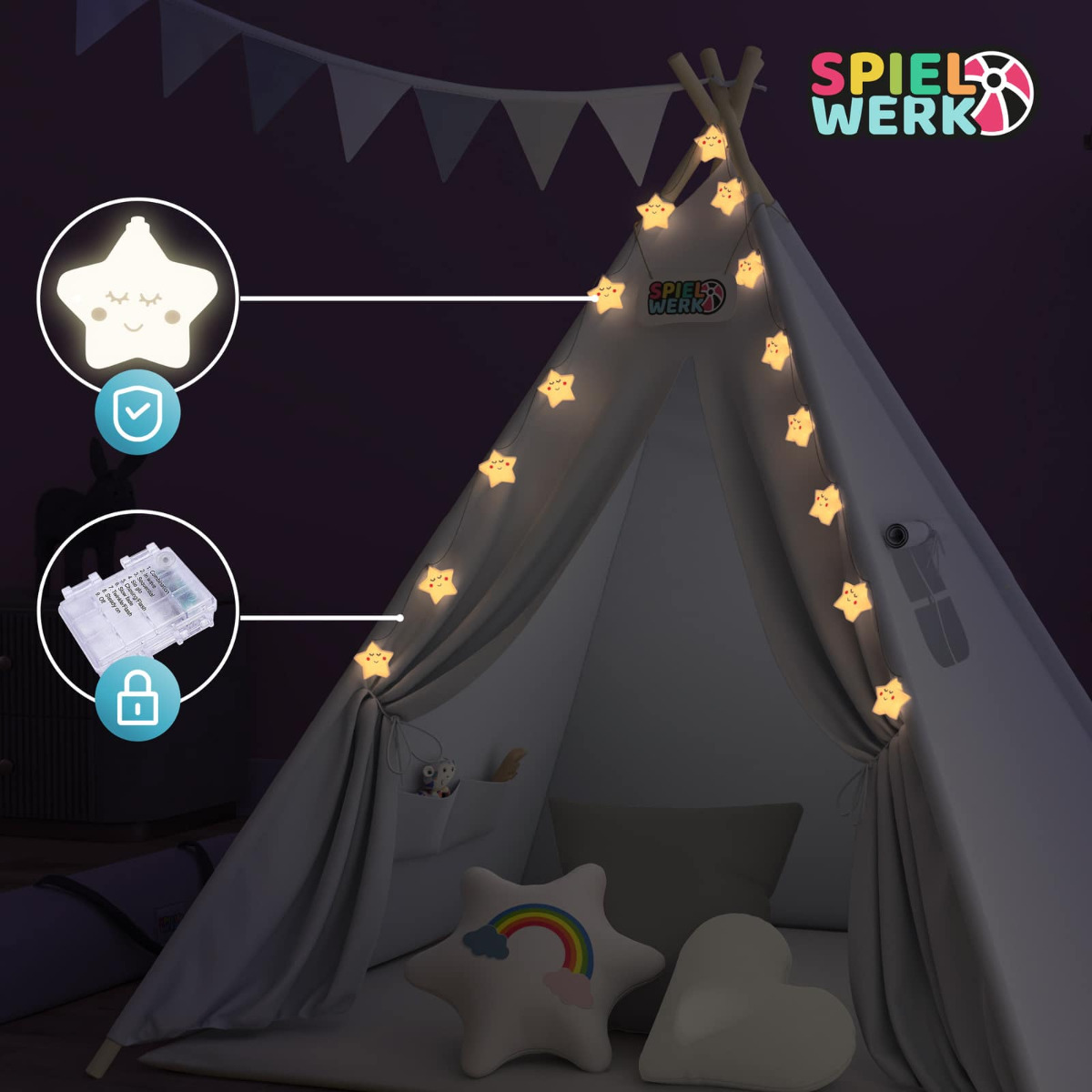 Tipi\u0020Speeltent\u0020Wit\u0020160x120x120cm Tipi\u0020Speeltent\u0020Wit\u0020160x120x120cm