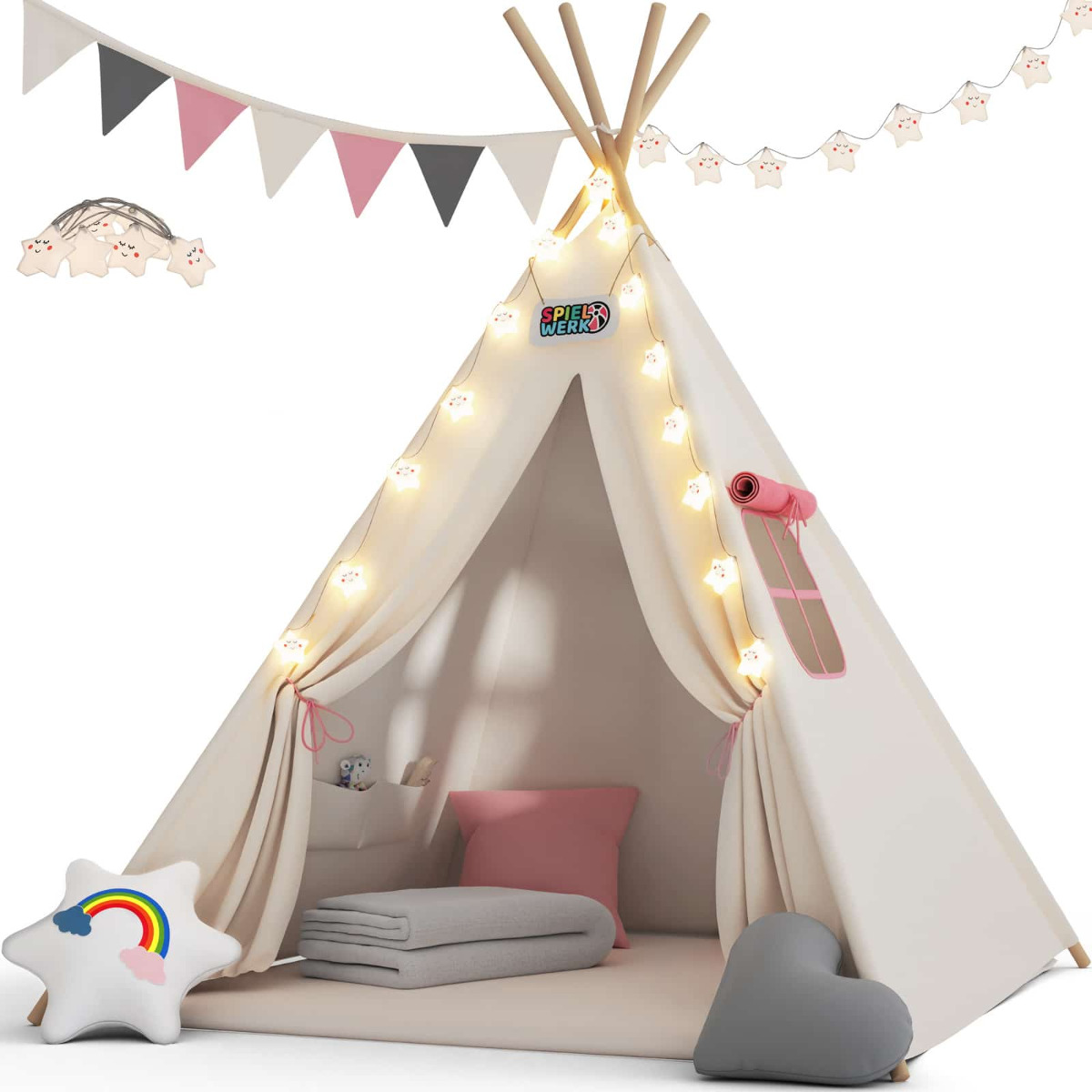 Tipi\u0020Speeltent\u0020Roze\u0020160x120x120cm Tipi\u0020Speeltent\u0020Roze\u0020160x120x120cm