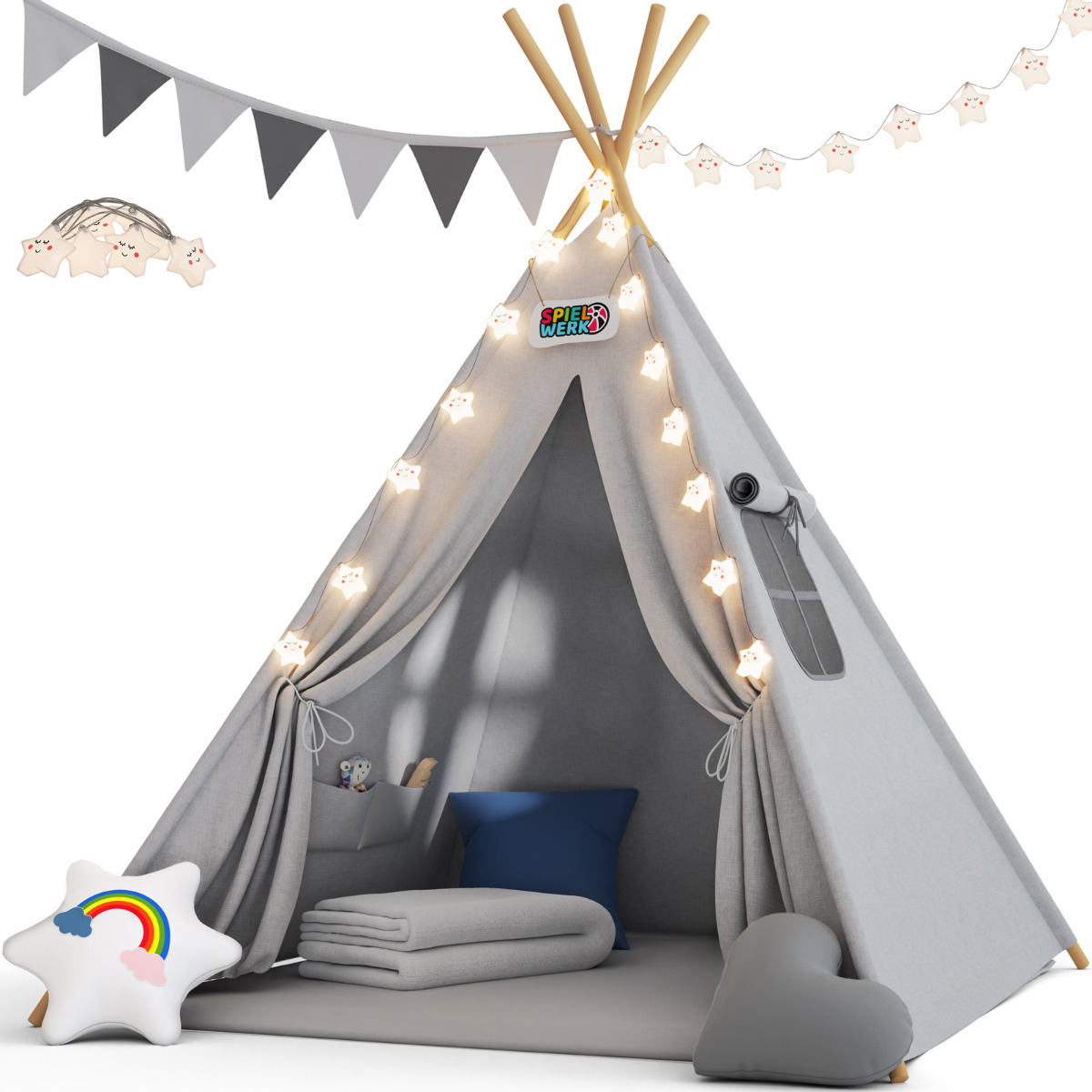 Tipi\u0020Speeltent\u0020Grijs\u0020160x120x120cm Tipi\u0020Speeltent\u0020Grijs\u0020160x120x120cm
