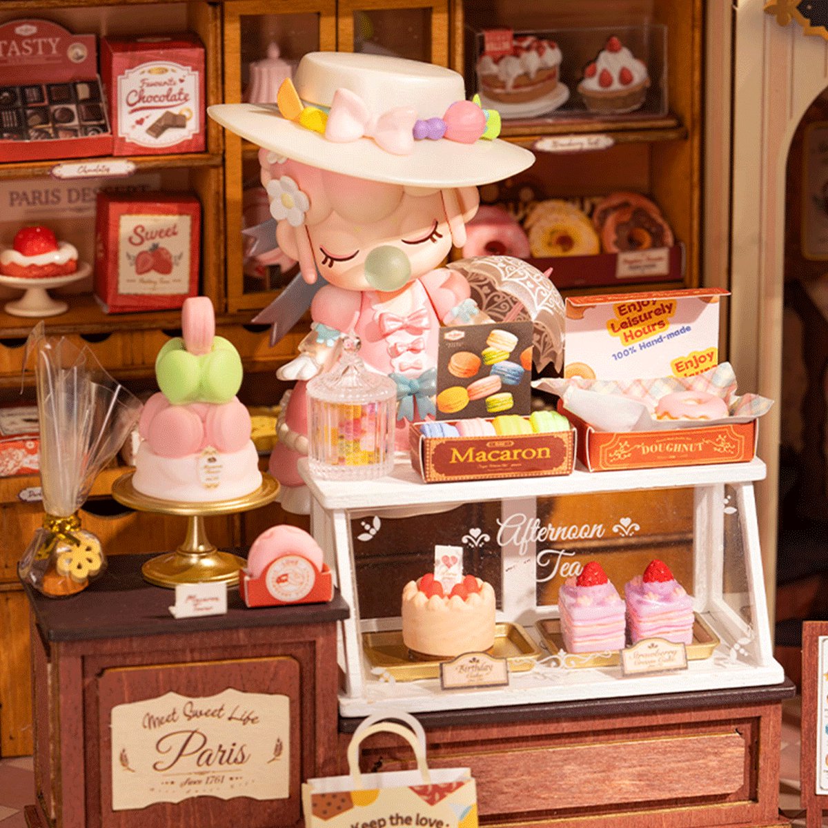 Robotime\u0020Honey\u0020Dessert\u0020Talk\u0020Miniatuurhuisje\u0020Bouwpakket\u0020Modelbouw Robotime\u0020Honey\u0020Dessert\u0020Talk\u0020Miniatuurhuisje\u0020Bouwpakket\u0020Modelbouw