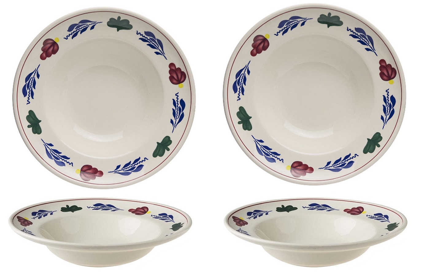 Boerenbont\u0020Bord\u0020Diep\u002028cm\u0020set\u0020van\u00204\u0020stuks