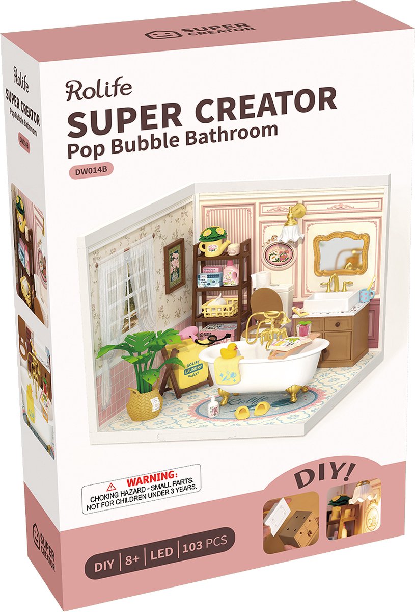 Robotime\u0020Super\u0020Store\u0020Pop\u0020Bubble\u0020Bathroom\u0020Modelbouw\u0020Knutselen Robotime\u0020Super\u0020Store\u0020Pop\u0020Bubble\u0020Bathroom\u0020Modelbouw\u0020Knutselen