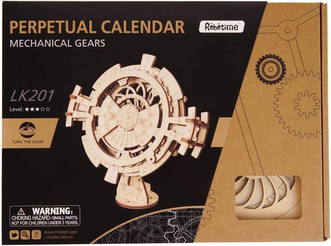 Robotime\u0020luxe\u0020eeuwigdurende\u0020kalender\u0020\u002D\u002052\u0020onderdelen\u0020Bouwpakket\u0020