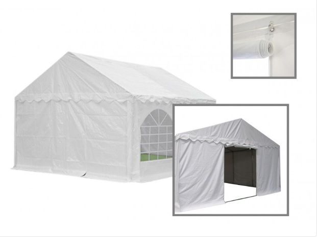 Eindwand\u0020PVC\u0020met\u0020deuringang\u00206\u0020mtr\u0020breed\u0020WIT Eindwand\u0020PVC\u0020met\u0020deuringang\u00206\u0020mtr\u0020breed\u0020WIT