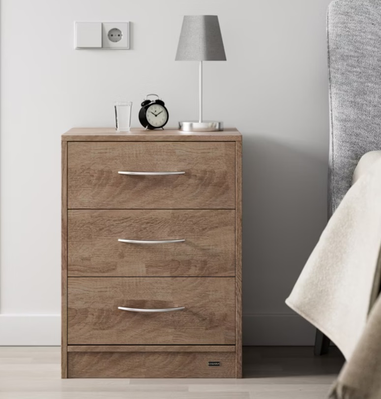 Ladenkast\u0020Nachtkastje\u0020Eloise\u0020Eiken\u0020kleur\u002054x39x28cm Ladenkast\u0020Nachtkastje\u0020Eloise\u0020Eiken\u0020kleur\u002054x39x28cm