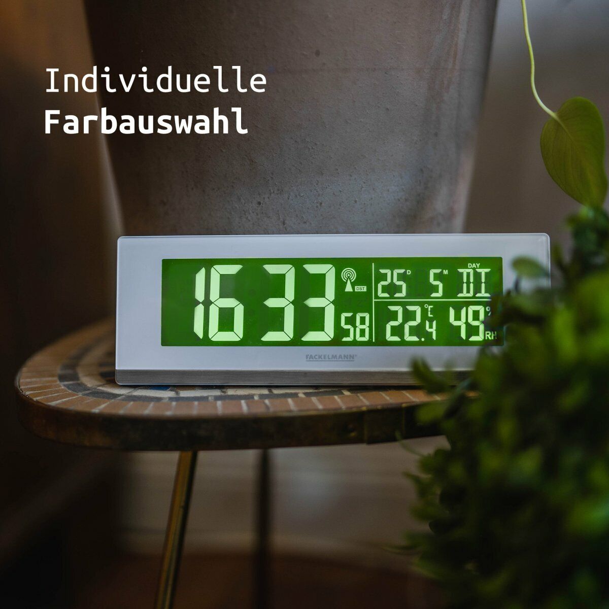 Fackelmann\u0020Tecno\u0020thermo\u002D\u002Fhygrometer,\u0020klok\u0020wit\u0020met\u0020usb