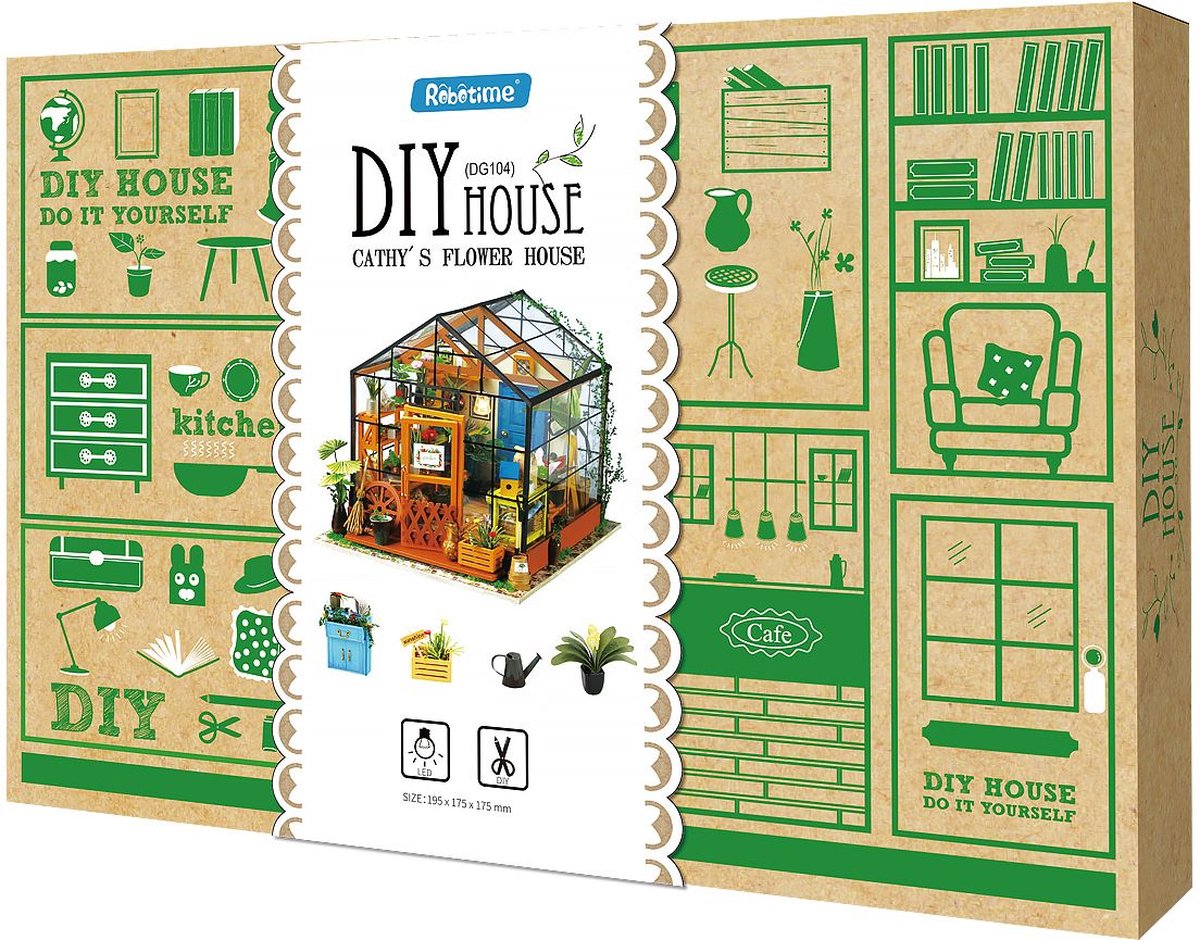 Robotime\u0020Cathy\u0027s\u0020Flower\u0020House\u0020DIY\u0020Miniatuur\u0020Knutselen Robotime\u0020Cathy\u0027s\u0020Flower\u0020House\u0020DIY\u0020Miniatuur\u0020Knutselen